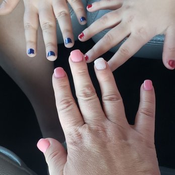 Venus Nail & Spa - These are my nails done afterwards and my girls painted nails. - Nail Salons Near Me - Yuba City, California Venus Nail & Spa - These are my nails done afterwards and my girls painted nails. - Nail Salons Near Me - Yuba City, California