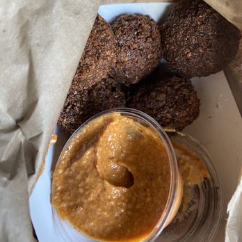 Shawarmaji - Falafels with garlic chipotle dip - Middle Eastern Near Me - Oakland, California