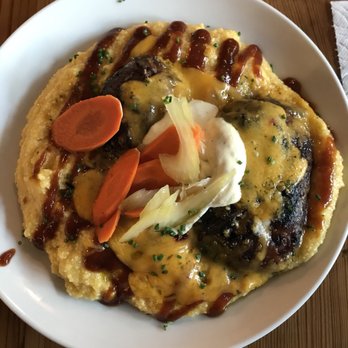 Kitchen Table - Meatloaf "sandwich" with the grits ($1) upgrade - New American Near Me - Omaha, Nebraska