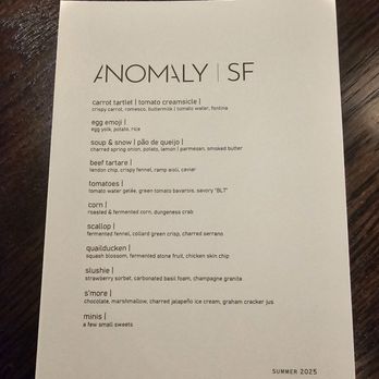 Anomaly SF - New American Near Me - San Francisco, California
