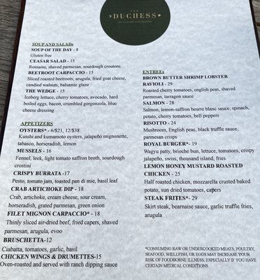 Menu photo 7 The Duchess Pleasanton, CA