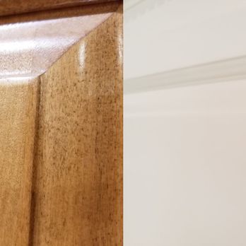Hedlund Painting - Cabinet detail before and after - Painters Near Me - Lynnwood, Washington Hedlund Painting - Cabinet detail before and after - Painters Near Me - Lynnwood, Washington