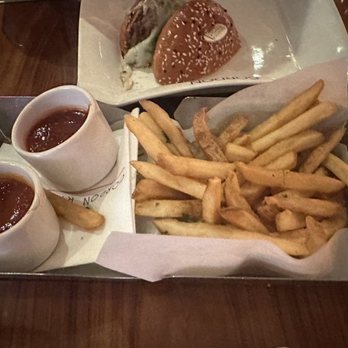 Gordon Ramsay Burger Las Vegas - Just fries with chipotle ketchup. - Burgers Near Me - Las Vegas, Nevada Gordon Ramsay Burger Las Vegas - Just fries with chipotle ketchup. - Burgers Near Me - Las Vegas, Nevada