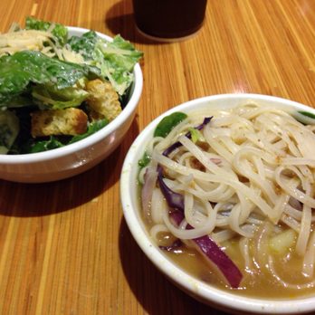 Noodles and Company - Small Ceasar and a Thai curry soup. - Noodles Near Me - Eugene, Oregon Noodles and Company - Small Ceasar and a Thai curry soup. - Noodles Near Me - Eugene, Oregon