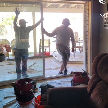 Performance Windows - Placing our new door for installation. - Windows Installation Near Me - Mesa, Arizona