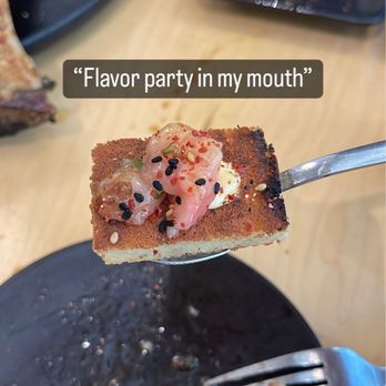 HATCH - Bone marrow combined with mochi bread and the seasoning available at our table. SO good - Japanese Near Me - Los Angeles, California