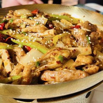 Tasty Szechuan - D4.With Pork Intestine / 干锅肥肠 - Noodles Near Me - Concord, California Tasty Szechuan - D4.With Pork Intestine / 干锅肥肠 - Noodles Near Me - Concord, California