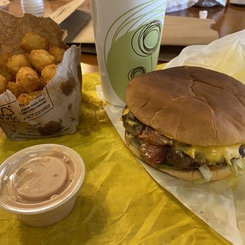 Golden Spike Burgers - Golden Spike burger combo with tots. - Burgers Near Me - Corinne, Utah Golden Spike Burgers - Golden Spike burger combo with tots. - Burgers Near Me - Corinne, Utah