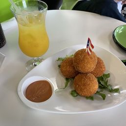 Stuffed potato balls