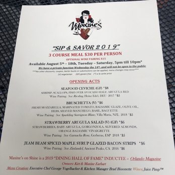 Maxine's On Shine - New American Near Me - Orlando, Florida