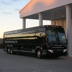 Overland Charters - One of our Prevost Motorcoaches in front of our Wichita Headquarters.