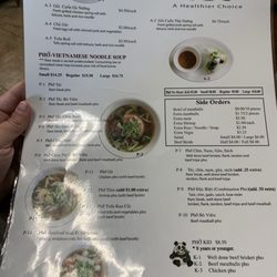 Just Pho You - Menu