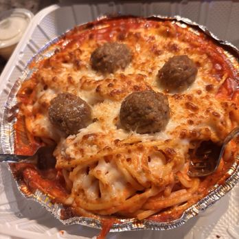 Giant Bambinos Pizza - Spaghetti with meatballs - Pizza Near Me - Lakeside, California
