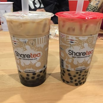 Sharetea - Hokkaido (left) and Okinawa (right) Milk Teas. - Bubble Tea Near Me - Houston, Texas Sharetea - Hokkaido (left) and Okinawa (right) Milk Teas. - Bubble Tea Near Me - Houston, Texas