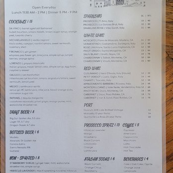il vecchio - Drinks menu - Italian Near Me - Pacific Grove, California il vecchio - Drinks menu - Italian Near Me - Pacific Grove, California