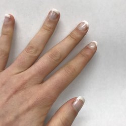 Happy Nails Salon - This is my gel french manicure 2 weeks in. I have never had a manicure last this long. Excellent work!
