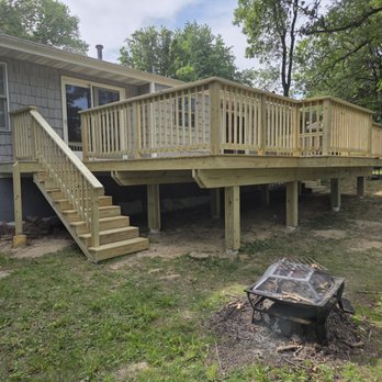 Robert Kaasi Construction - 36 X16 Treated wood deck. - Door Sales/Installation Near Me Robert Kaasi Construction - 36 X16 Treated wood deck. - Door Sales/Installation Near Me