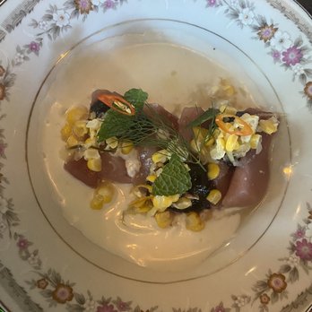 Oma's Hideaway - Albacore crudo - Asian Fusion Near Me - Portland, Oregon