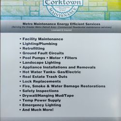 Detroit Corktown Maintenance