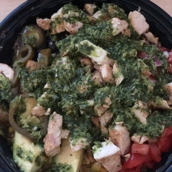 Chimichurri Charcoal Kitchen - Portuguese chicken quinoa bowl with added jalapeños - Portuguese Near Me - Cedarhurst, New York