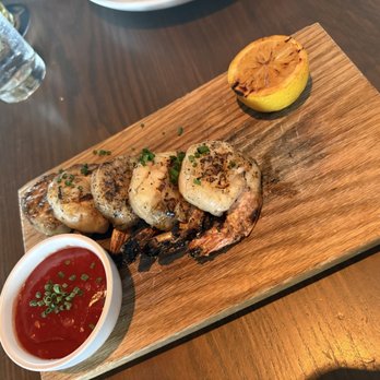 The Rex Seaside Steakhouse - Captains Shrimp - Served warm, perfect char on each shrimp, cocktail sauce was packed with flavor! - Steakhouses Near Me - Redondo Beach, California The Rex Seaside Steakhouse - Captains Shrimp - Served warm, perfect char on each shrimp, cocktail sauce was packed with flavor! - Steakhouses Near Me - Redondo Beach, California