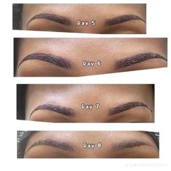 Velvet Vanity Brow Bar - Microshading Healing Days 5-8