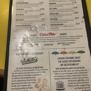 Casa Rio - Menu - Mexican Near Me - San Antonio, Texas Casa Rio - Menu - Mexican Near Me - San Antonio, Texas