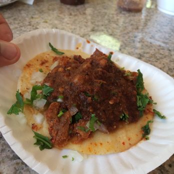 Tacos El Rancho - Al Pastor taco with spicy salsa. - Mexican Near Me - Norco, California Tacos El Rancho - Al Pastor taco with spicy salsa. - Mexican Near Me - Norco, California