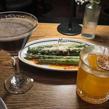 Moe's - Espresso Martini, asparagus and tequila drink. So good! - Steakhouses Near Me - San Diego, California Moe's - Espresso Martini, asparagus and tequila drink. So good! - Steakhouses Near Me - San Diego, California