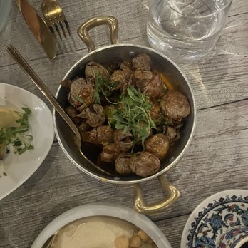 Lira Beirut Eatery - Potatoes- the sauce for these was INCREDIBLE- spicy and full of flavor - Mediterranean Near Me - Miami, Florida