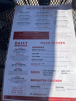 Menu photo 2 Meister's Bar & Grill Scandia, MN Menu photo 2 Meister's Bar & Grill Scandia, MN