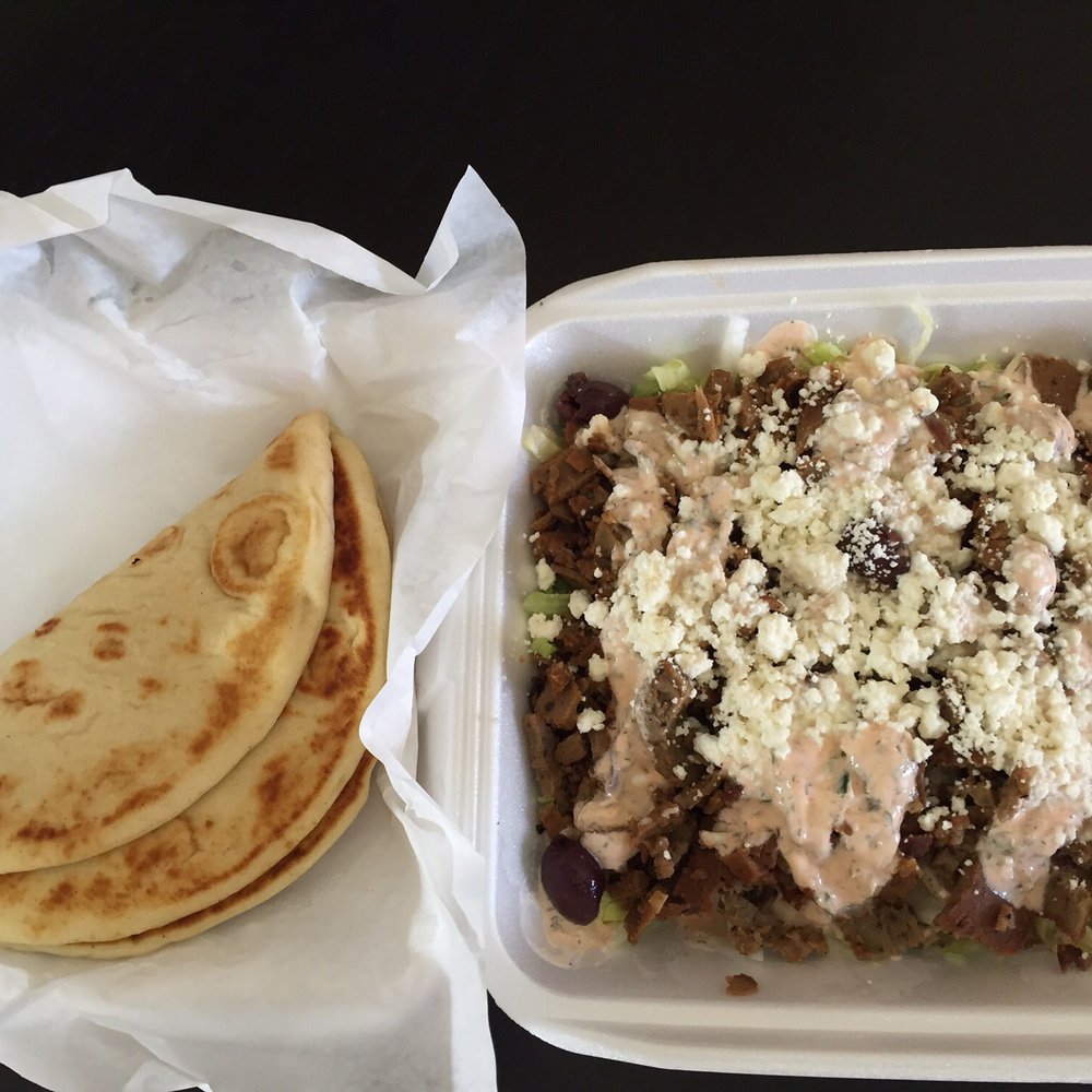 Abu Rasheed Express - Lamb gyro plate with spicy tzatziki $8.95 plus feta $0.50 more. SO MUCH FOOD!!! - Mediterranean Near Me - Hillsboro, Oregon Abu Rasheed Express - Lamb gyro plate with spicy tzatziki $8.95 plus feta $0.50 more. SO MUCH FOOD!!! - Mediterranean Near Me - Hillsboro, Oregon
