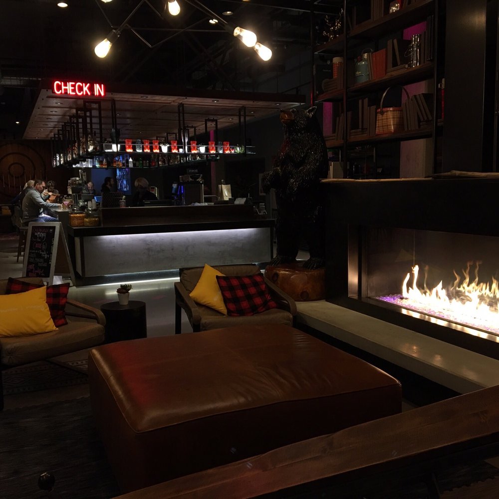 Moxy Seattle Downtown - Beautiful lobby - Hotels Near Me - Seattle, Washington