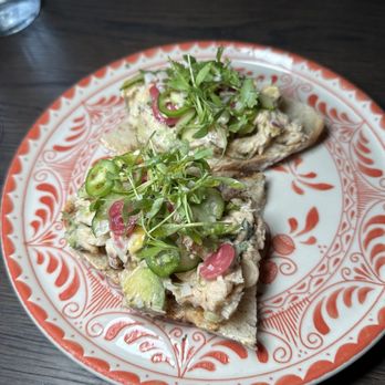 Cordelia Fishbar - Lump crab cake toast - Seafood Near Me - Washington, DC, District of Columbia Cordelia Fishbar - Lump crab cake toast - Seafood Near Me - Washington, DC, District of Columbia