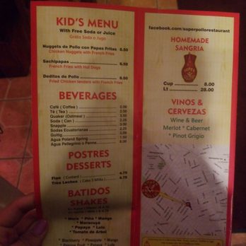 Super Pollo Restaurant - Togo menu - Spanish Near Me - Ridgewood, New York Super Pollo Restaurant - Togo menu - Spanish Near Me - Ridgewood, New York