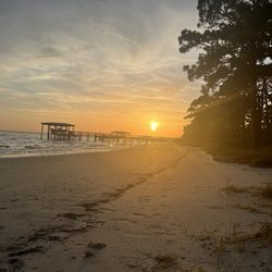 Sunset on Ochlockonee Bay-20 steps from our site