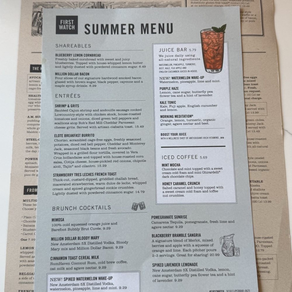 First Watch - Menu - Breakfast & Brunch Near Me - Sterling, Virginia