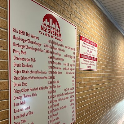 Menu photo 1 Olneyville New York System Cranston Cranston, RI