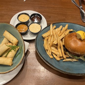 Phillips Seafood - Hoopers Island Crab Cake Sandwich & egg rolls - Seafood Near Me - Baltimore, Maryland Phillips Seafood - Hoopers Island Crab Cake Sandwich & egg rolls - Seafood Near Me - Baltimore, Maryland