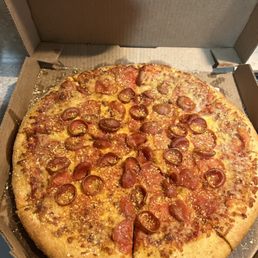 We gave this pizza to our daughter to take to work. They can eat it.