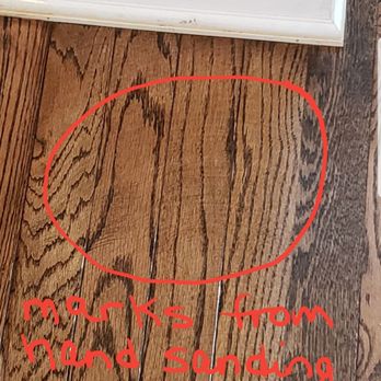 Mighty Dustless - a picture of a wood floor with a red marker on it - Flooring Near Me - Southampton, Pennsylvania Mighty Dustless - a picture of a wood floor with a red marker on it - Flooring Near Me - Southampton, Pennsylvania