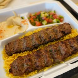 Aladdin Halal Grill - Kafta Kabab Plate