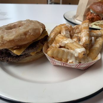 Hero Doughnuts And Buns - Secret Menu Donut Burger & Cheesy Ranch Fries - Breakfast & Brunch Near Me - Nashville, Tennessee
