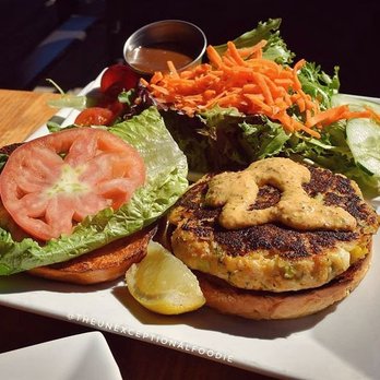 The Foundry at Summit Pond - Crab cake sandwich - American Near Me - Killington, Vermont The Foundry at Summit Pond - Crab cake sandwich - American Near Me - Killington, Vermont