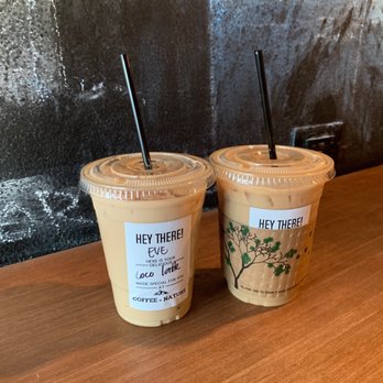 Coffee Nature - Iced coconut latte and iced vanilla almond milk latte - Coffee & Tea Near Me - Costa Mesa, California