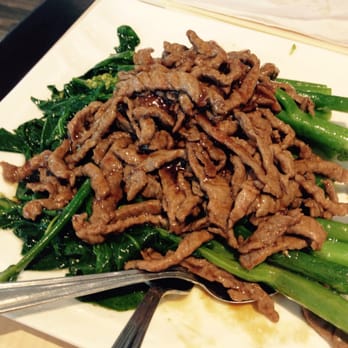 Xiao Long Bao - Chinese broccoli with beef. This was huge and soooo tasty - Dim Sum Near Me - Toronto, Ontario