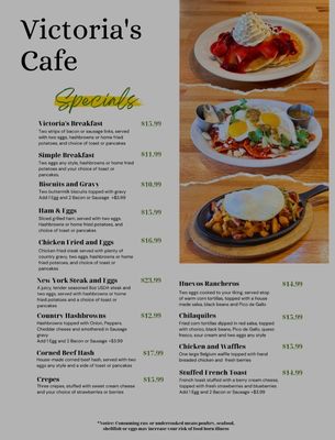 Menu photo 2 Victoria's Cafe Vancouver, WA Menu photo 2 Victoria's Cafe Vancouver, WA