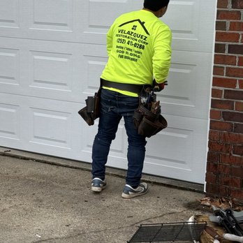 Velazquez Restoration - Fix garage trim. Install new windows - Roofing Near Me - Ayden, North Carolina Velazquez Restoration - Fix garage trim. Install new windows - Roofing Near Me - Ayden, North Carolina