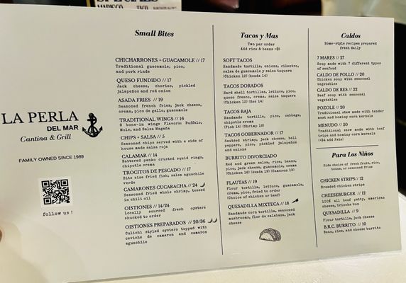 Menu photo 6 La Perla Del Mar Downey, CA Menu photo 6 La Perla Del Mar Downey, CA