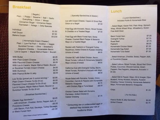 Menu photo 3 Blondies Bagels & Cafe Charleston, SC